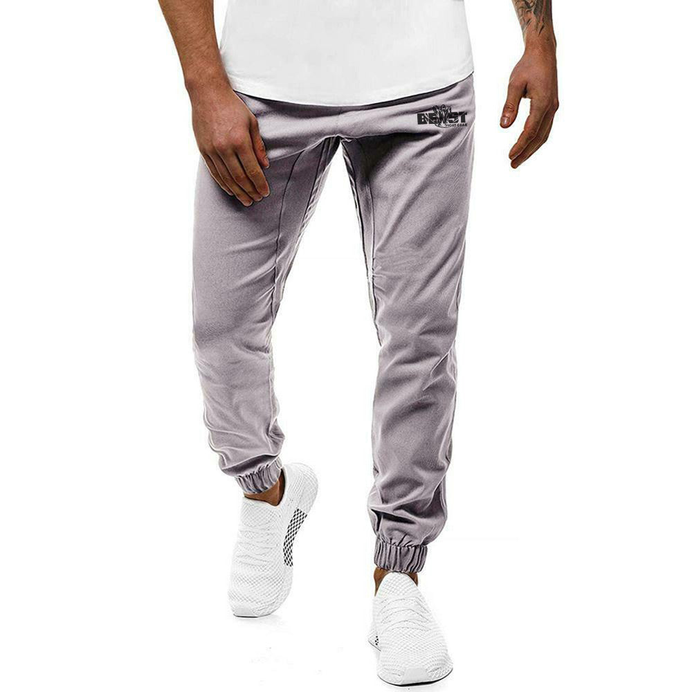 Elastic Waist Gym Trousers for Secure Fit and Flexibility