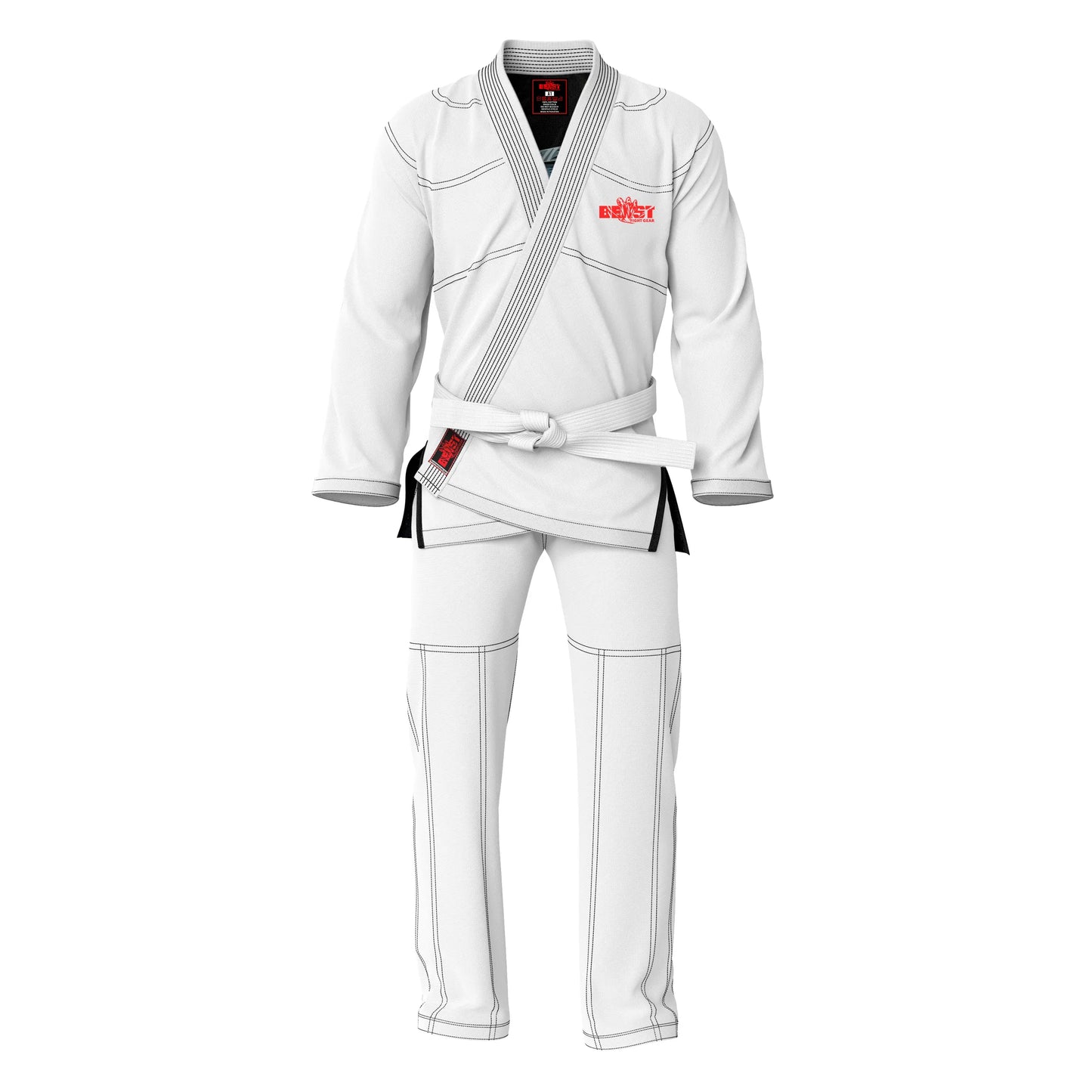 Beast Fight Gear - Professional Unisex Brazilian Jiu-Jitsu Gi with Inner Sublimation