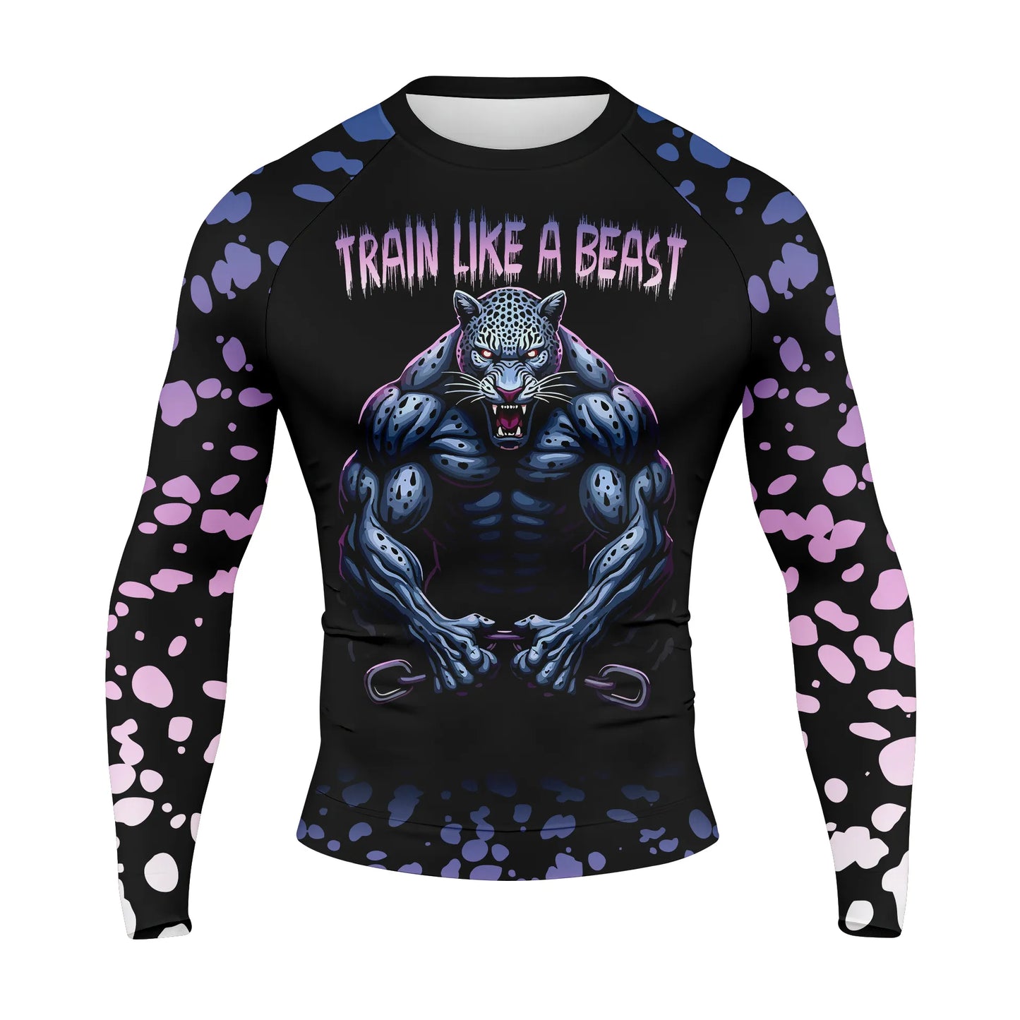 Train Like A Beast Premium Sublimated Rashguard Kids Adults Unisex