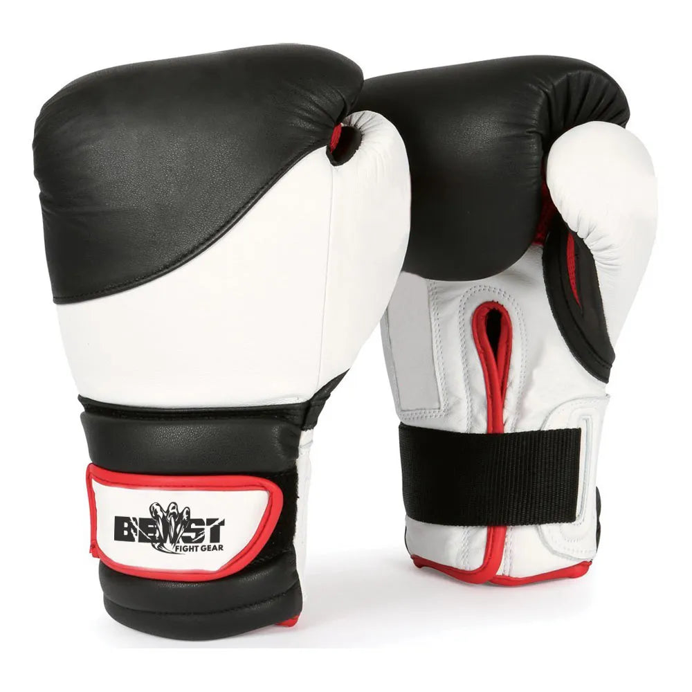 Durable PU Leather Boxing Gloves for Beginners and Advanced Fighters