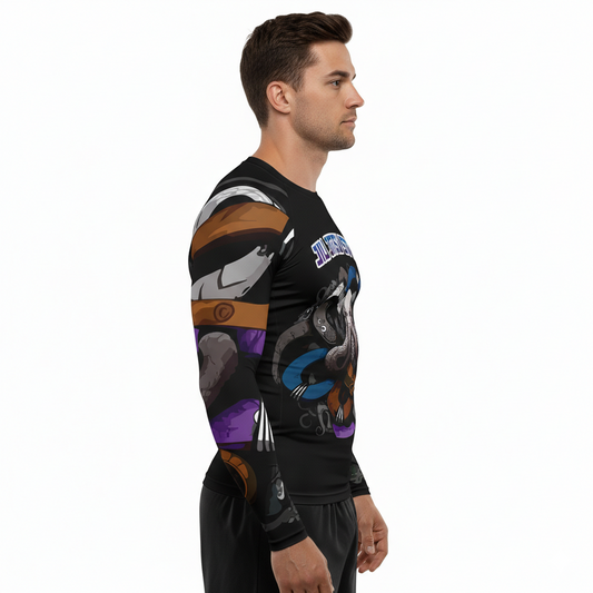 Jiu Jitsu Style Premium Sublimated Rashguard Kids Adults Unisex