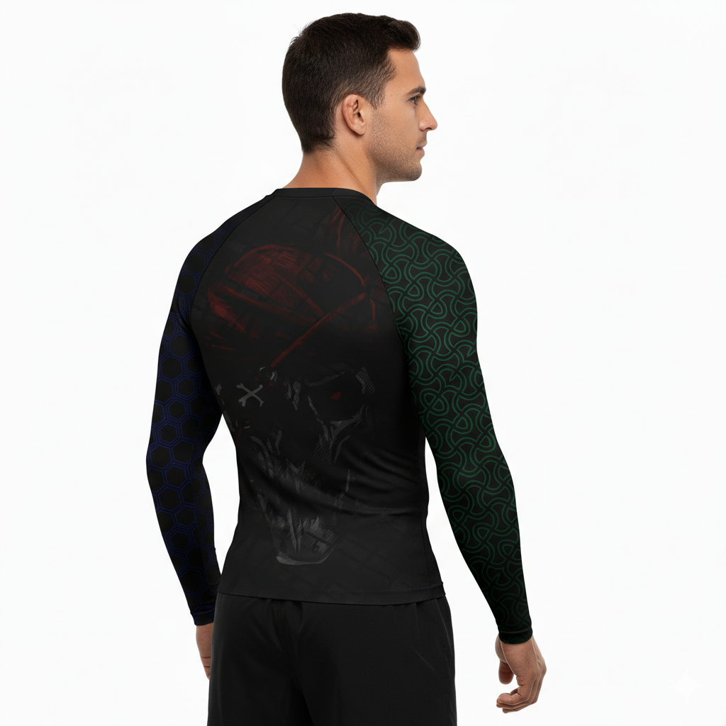 Lone Sea Wolf Premium Sublimated Rashguard Kids Adults Unisex