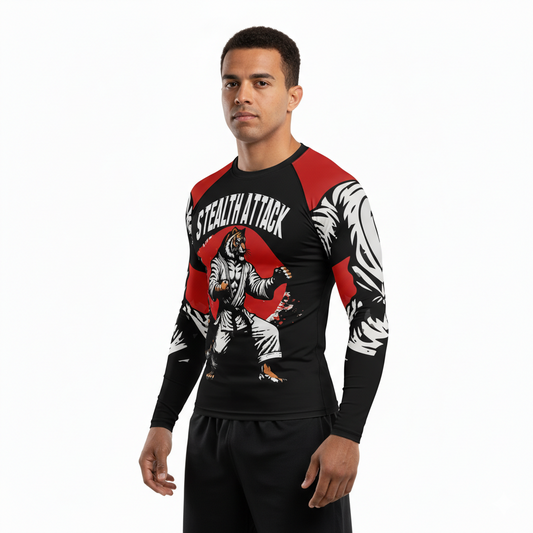 Stealth Attack Premium Sublimated Rashguard Kids Adults Unisex