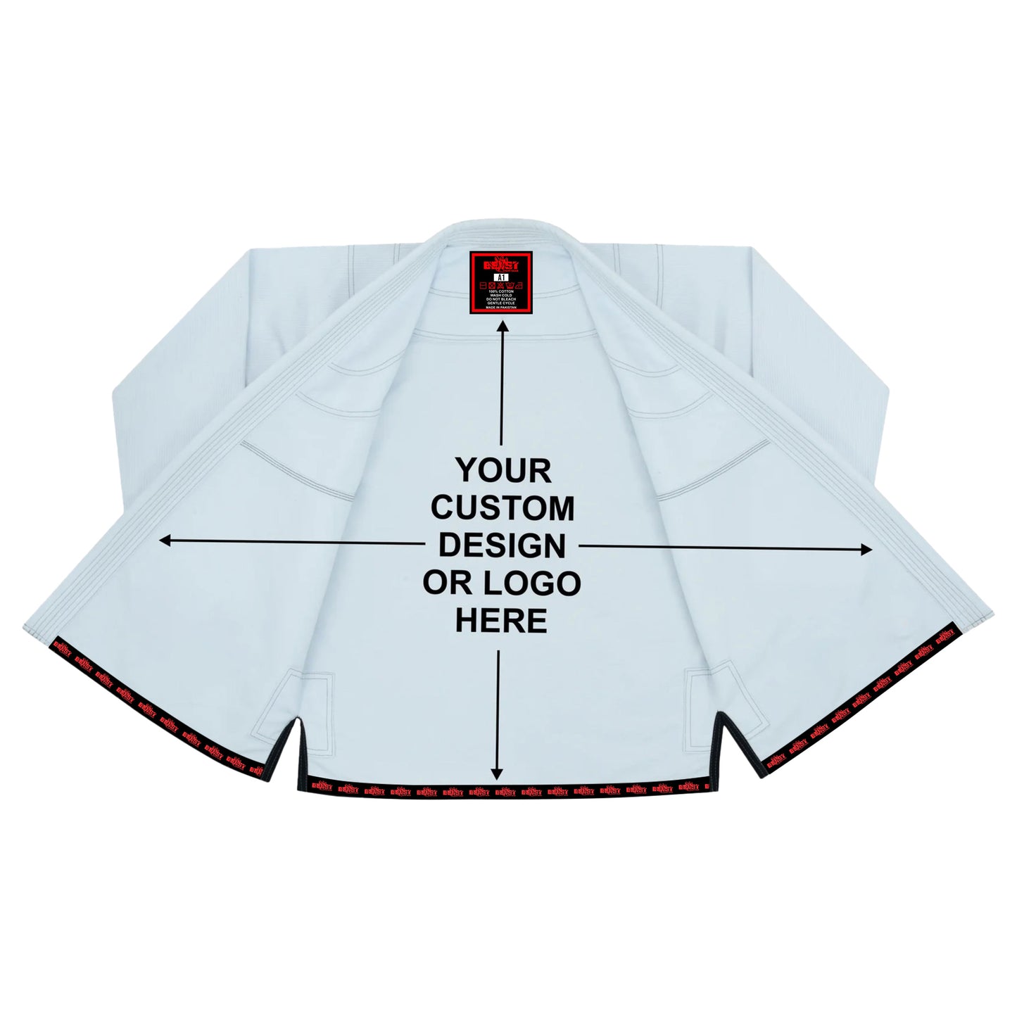 Custom Inner Sublimation With Name And Logo - Pro Brazilian Jiu Jitsu BJJ Kimono Gi Uniform