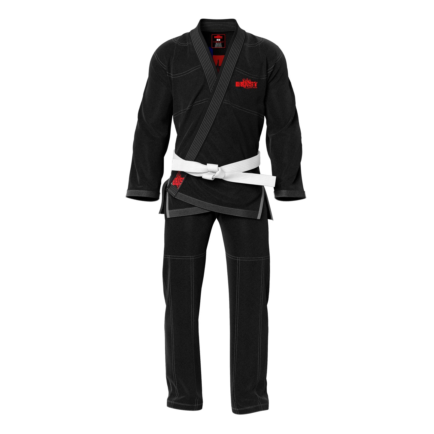 Beast Fight Gear - Professional Unisex Brazilian Jiu-Jitsu Gi with Inner Sublimation
