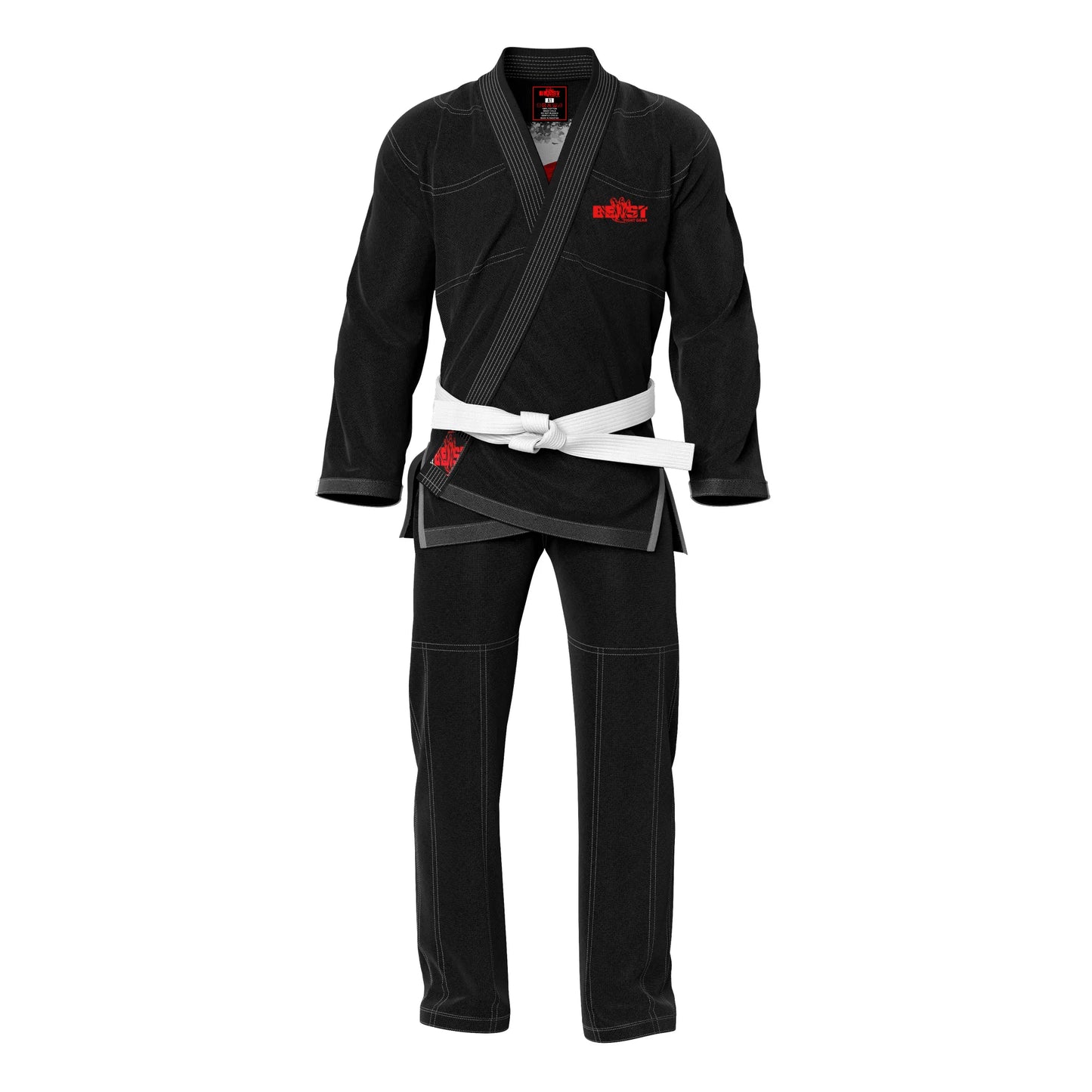 Beast Fight Gear - Professional Unisex Brazilian Jiu-Jitsu Gi with Inner Sublimation