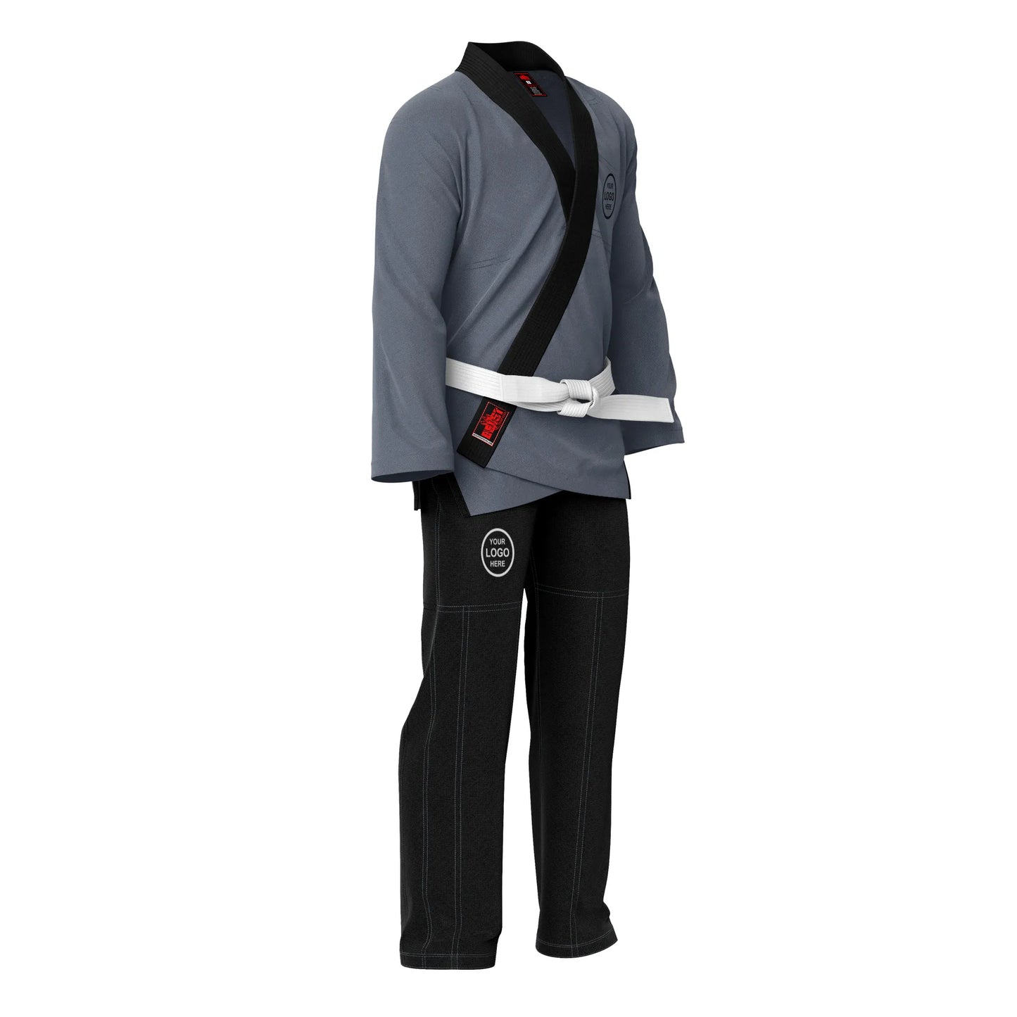 Adult unisex Brazilian Jiu Jitsu BJJ gi with a stylish contrast color design