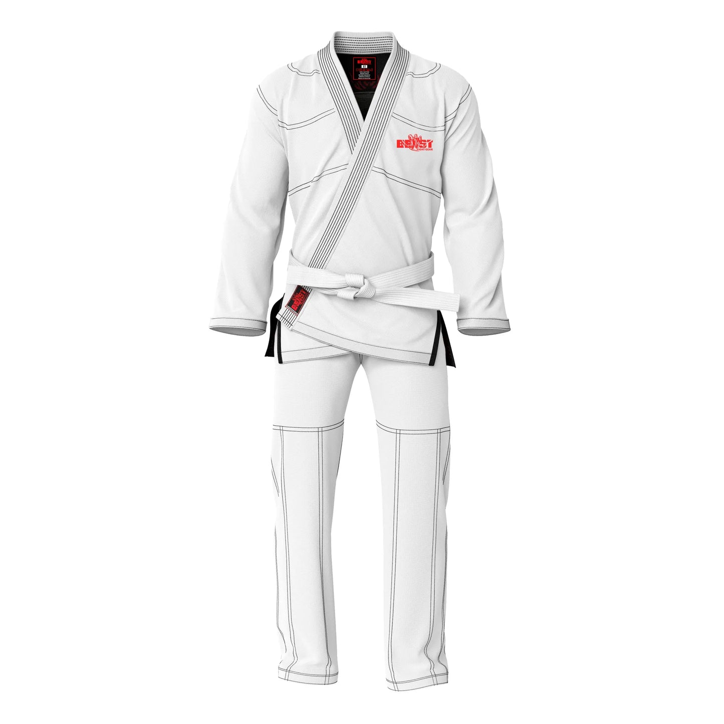 Beast Fight Gear - Professional Unisex Brazilian Jiu-Jitsu Gi with Inner Sublimation