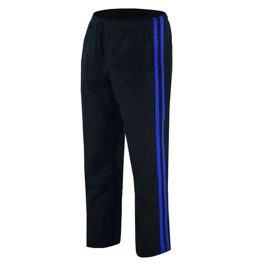 Striped Martial Arts Pants for Karate, Kickboxing, MMA, and Muay Thai