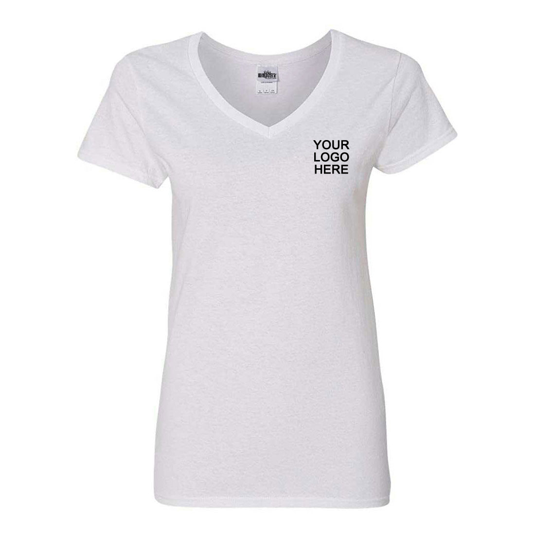 Customize V-neck T-shirt with you own Logo or Design