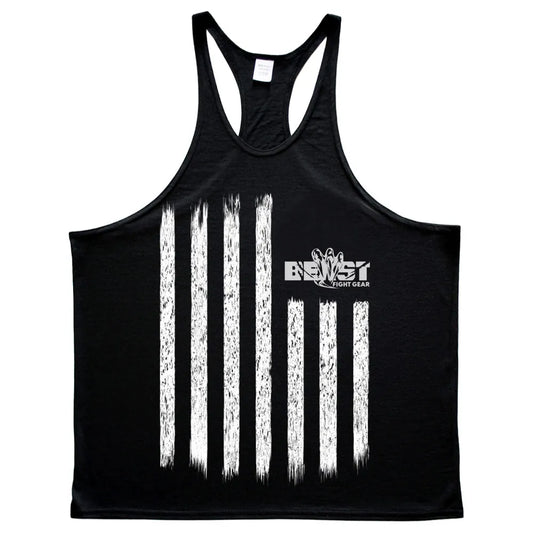 Aesthetic Fit Stringer Tank for Gym, Running, and Workouts