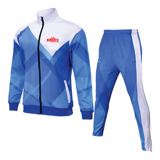 Two-Piece Athletic Gym Tracksuit with Sweat-Resistant Technology