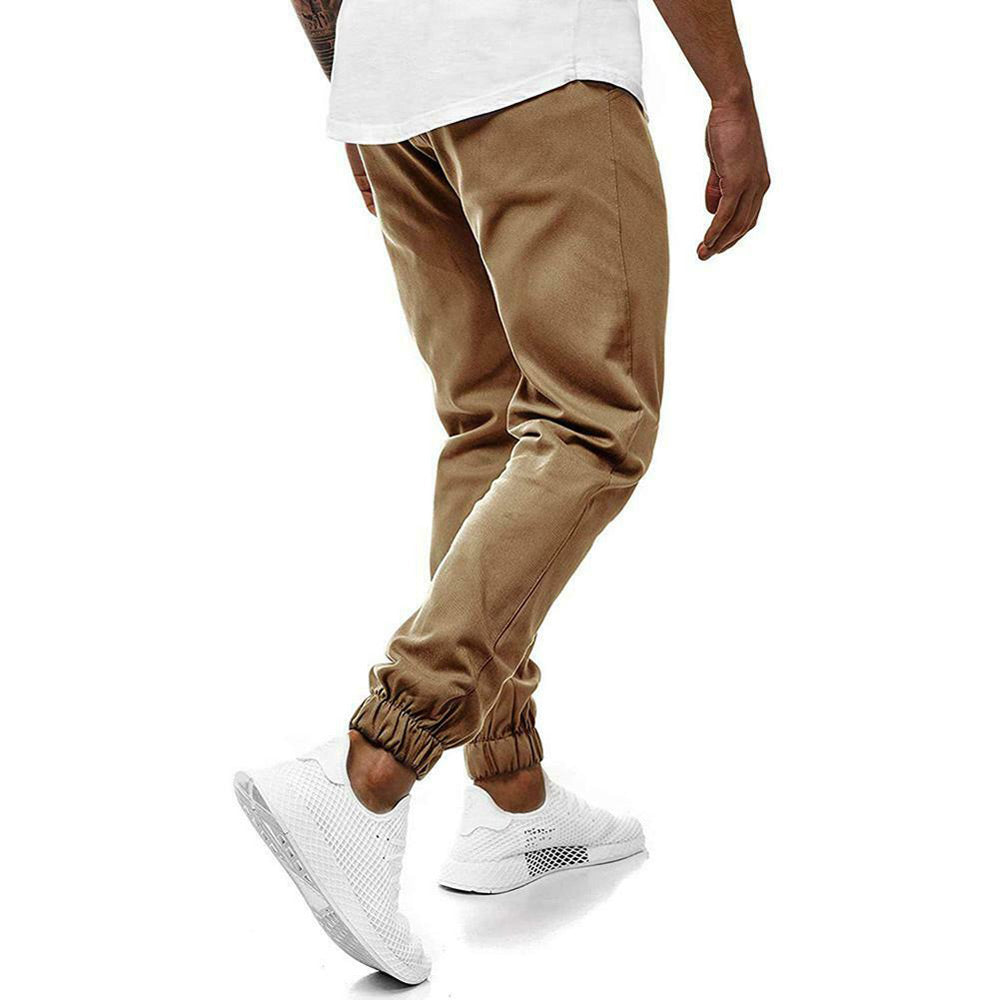 Elastic Waist Gym Trousers for Secure Fit and Flexibility