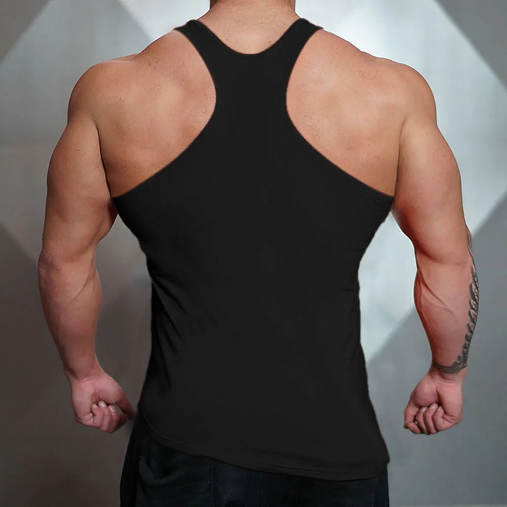 Physique Enhancing Gym Stringer Vest for Aesthetic Look