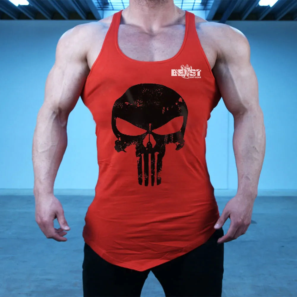 Physique Enhancing Gym Stringer Vest for Aesthetic Look
