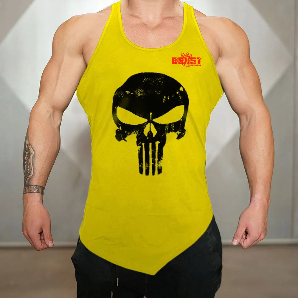 Physique Enhancing Gym Stringer Vest for Aesthetic Look