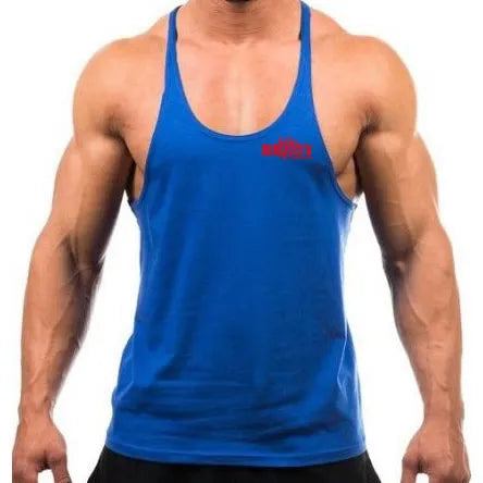 Gym Stringer Vest with Deep Sides for Maximum Flexibility
