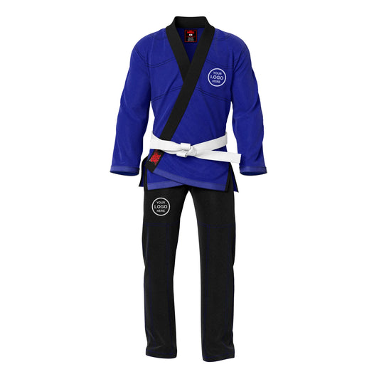 Adult unisex Brazilian Jiu Jitsu BJJ gi with a stylish contrast color design