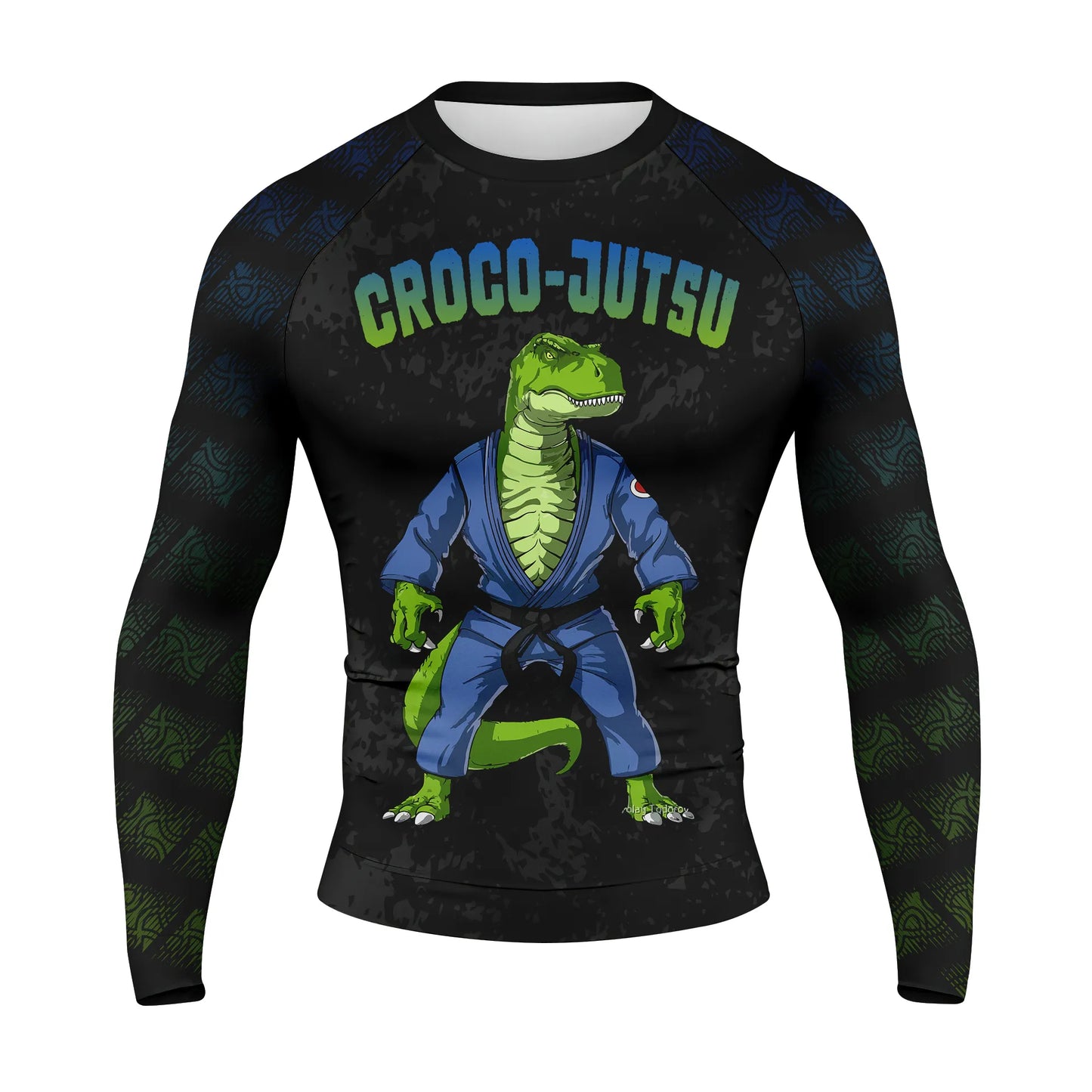 Croco Jutsu Premium Sublimated Rashguard Kids Adults Unisex