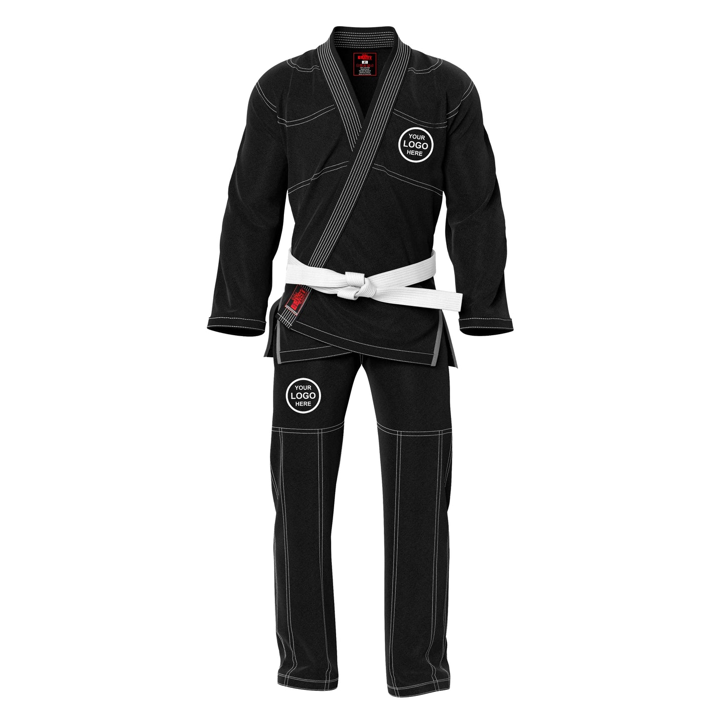 Personalized name and logo Brazilian Jiu Jitsu BJJ gi for kids and adults