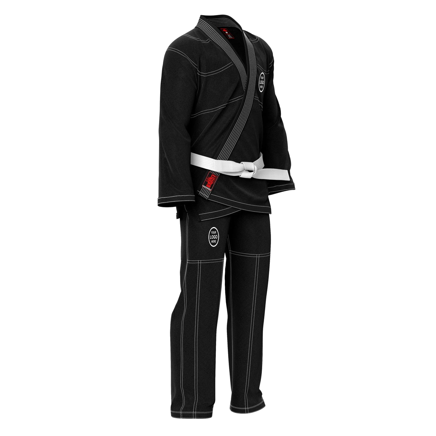 Personalized name and logo Brazilian Jiu Jitsu BJJ gi for kids and adults