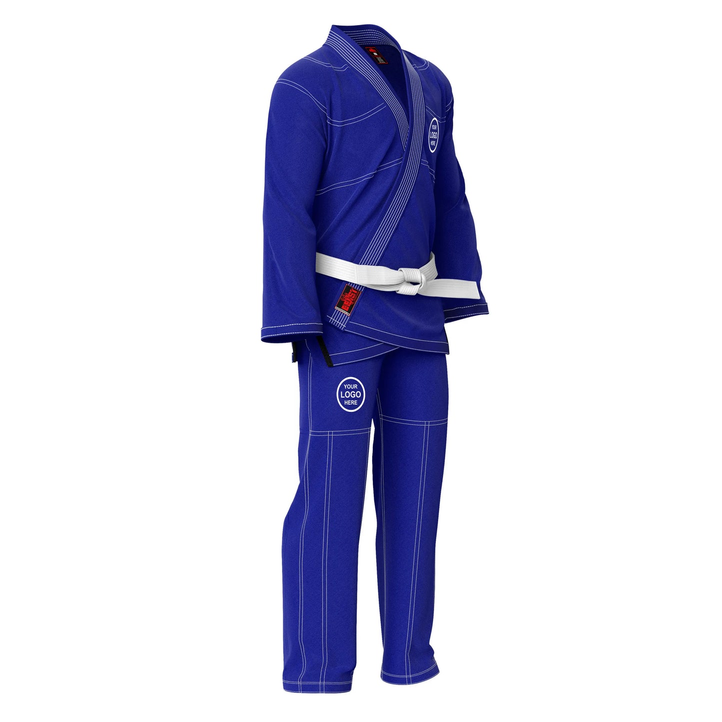 Personalized name and logo Brazilian Jiu Jitsu BJJ gi for kids and adults