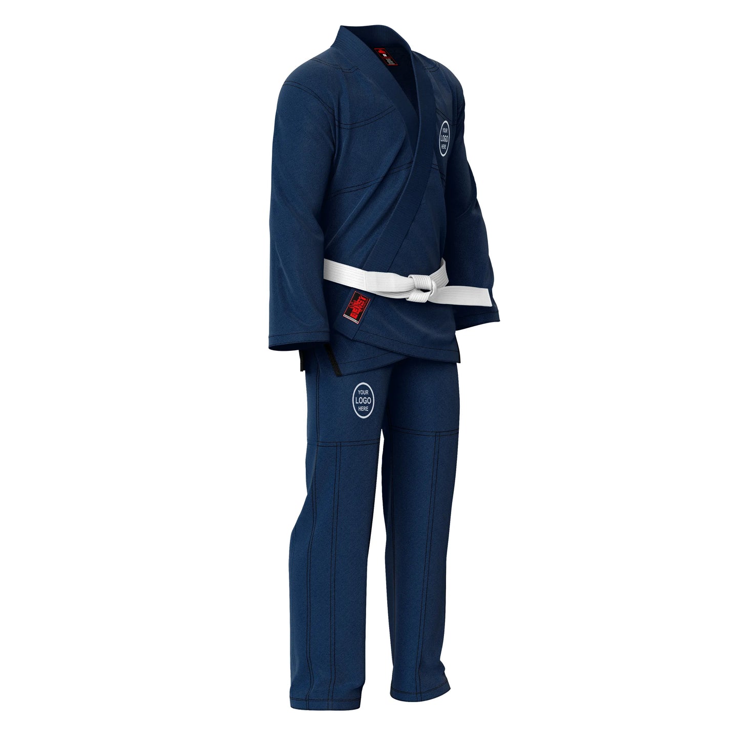 Personalized name and logo Brazilian Jiu Jitsu BJJ gi for kids and adults