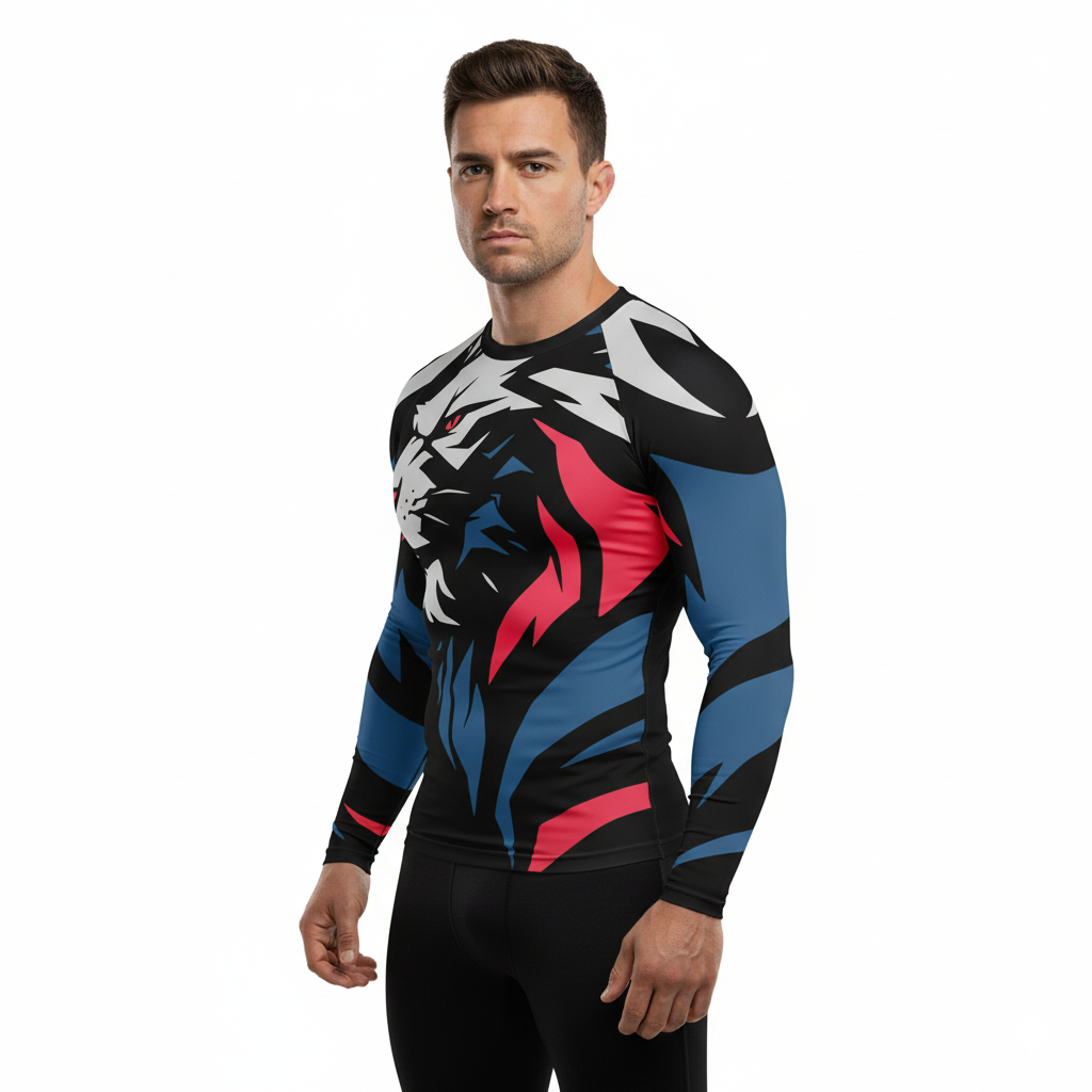 Tiger Premium Sublimated Rashguard Kids Adults Unisex