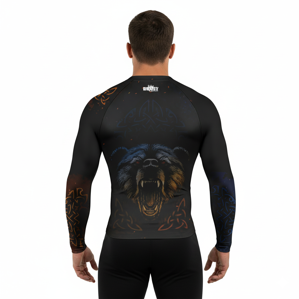 Bear Premium Sublimated Rashguard Kids Adults Unisex