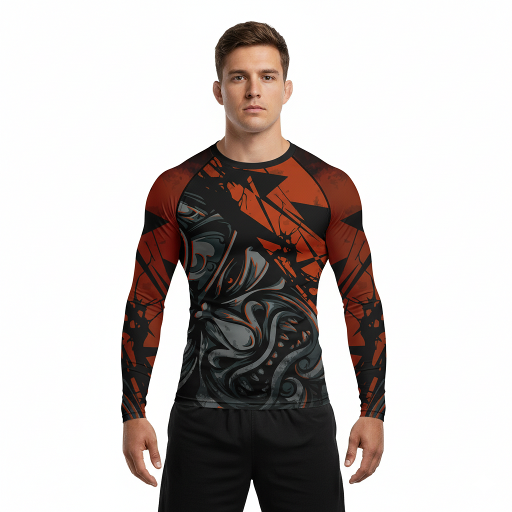 Samurai Premium Sublimated Rashguard Kids Adults Unisex