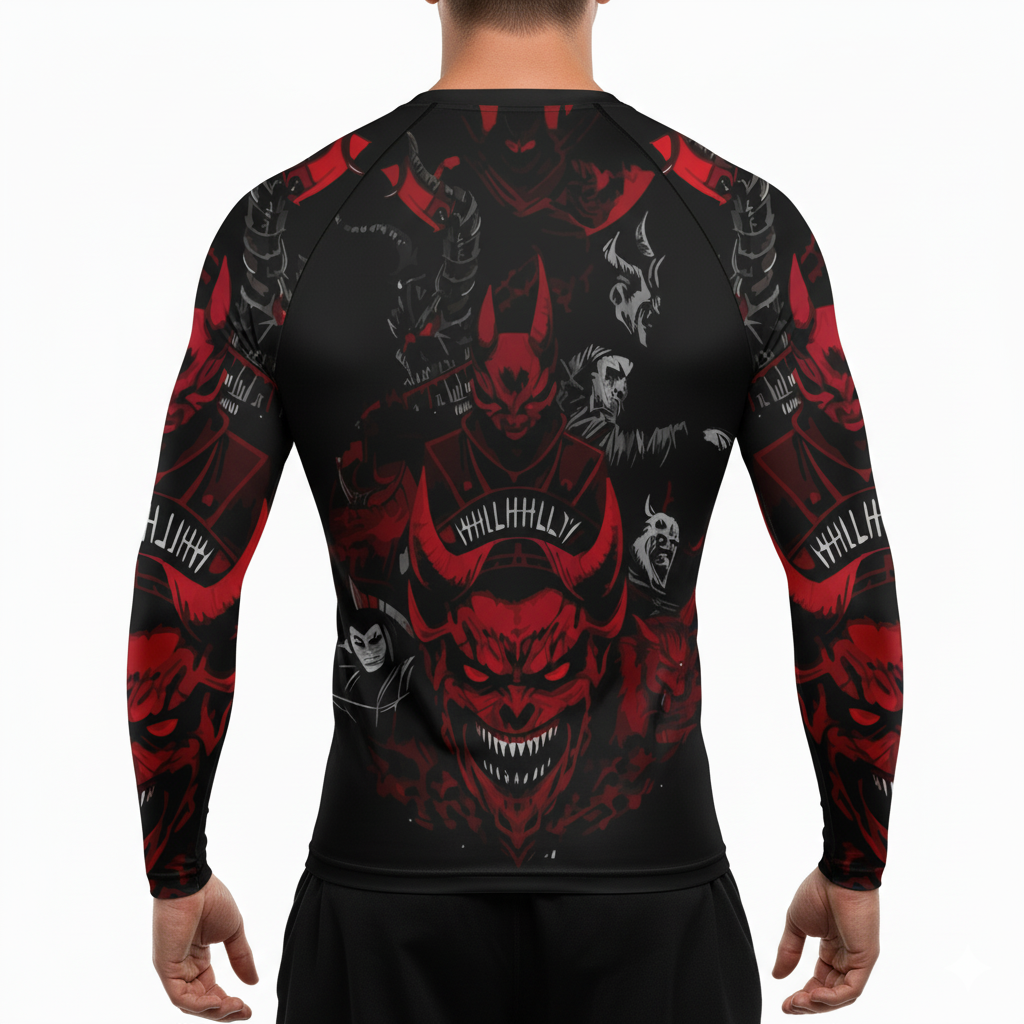Devil Premium Sublimated Rashguard Kids Adults Unisex