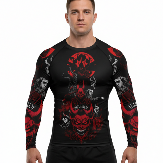 Devil Premium Sublimated Rashguard Kids Adults Unisex