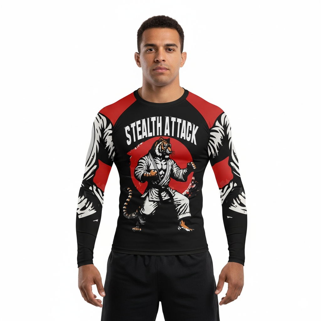 Stealth Attack Premium Sublimated Rashguard Kids Adults Unisex