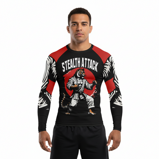 Stealth Attack Premium Sublimated Rashguard Kids Adults Unisex
