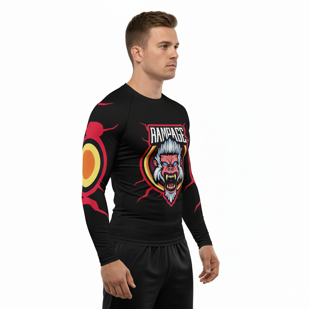 Rampage Premium Sublimated Rashguard Kids Adults Unisex