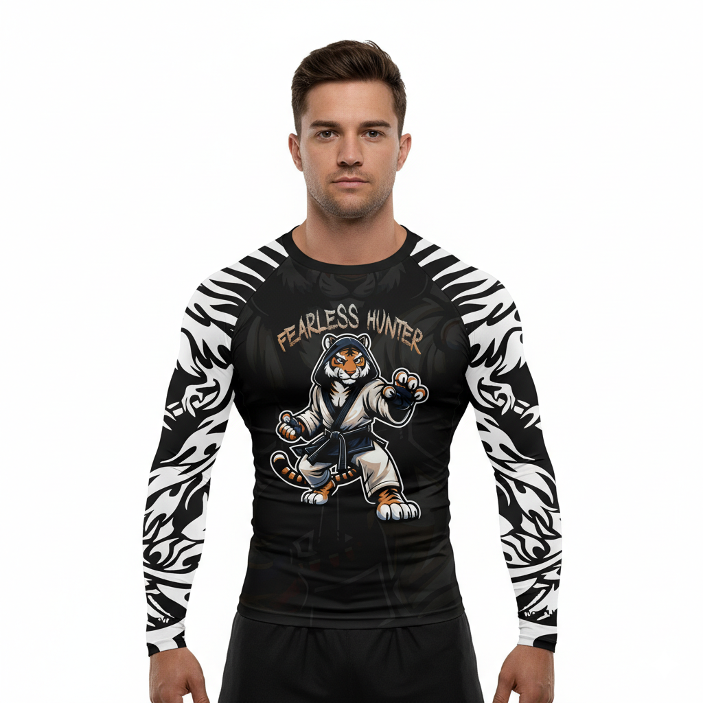 Fearless Hunter Premium Sublimated Rashguard Kids Adults Unisex