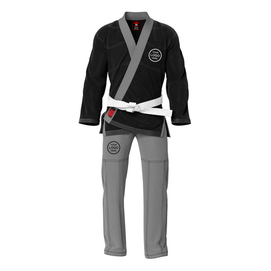 Adult unisex Brazilian Jiu Jitsu BJJ gi with a stylish contrast color design