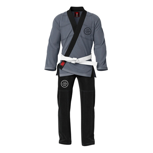 Adult unisex Brazilian Jiu Jitsu BJJ gi with a stylish contrast color design