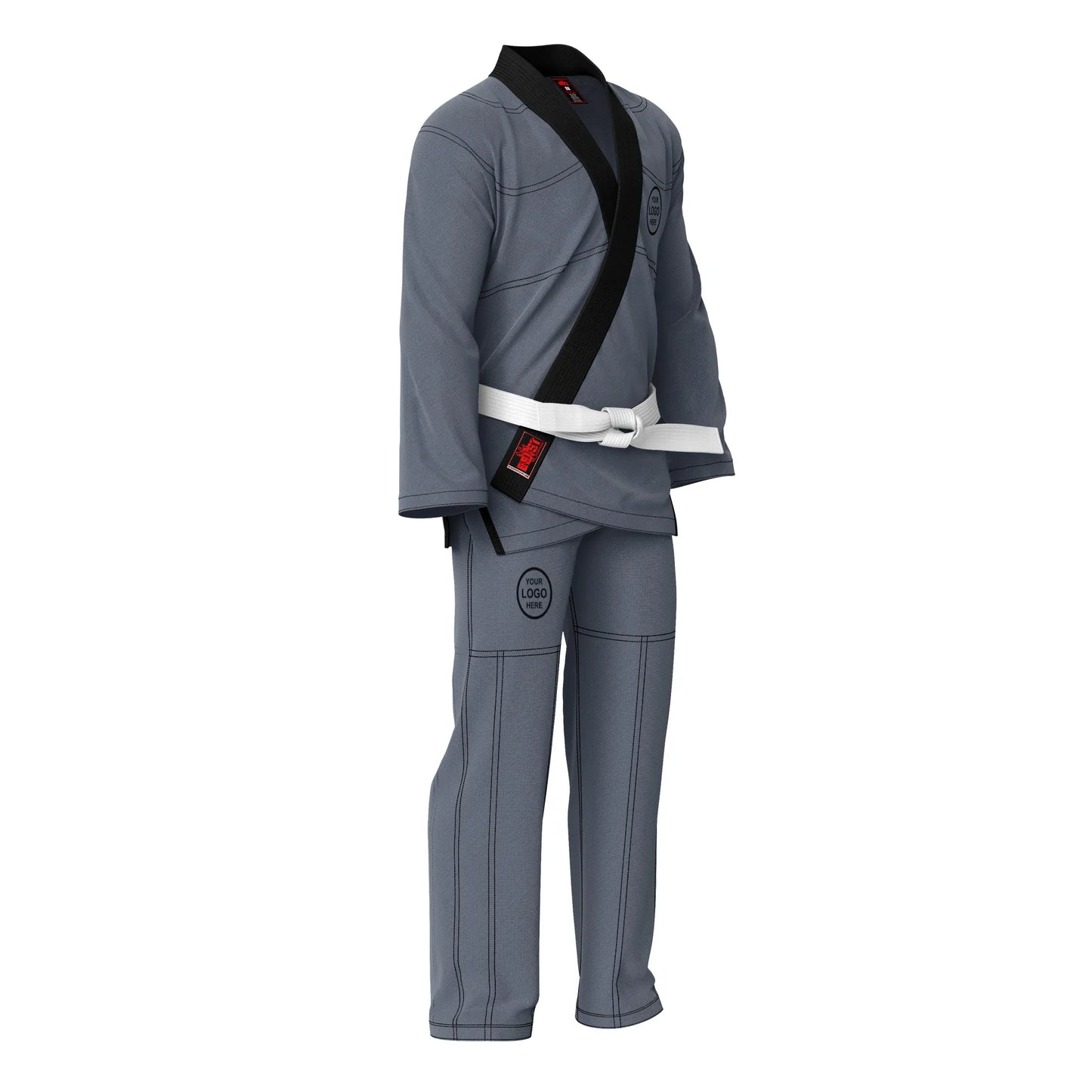 Adult unisex Brazilian Jiu Jitsu BJJ gi with a stylish contrast color design
