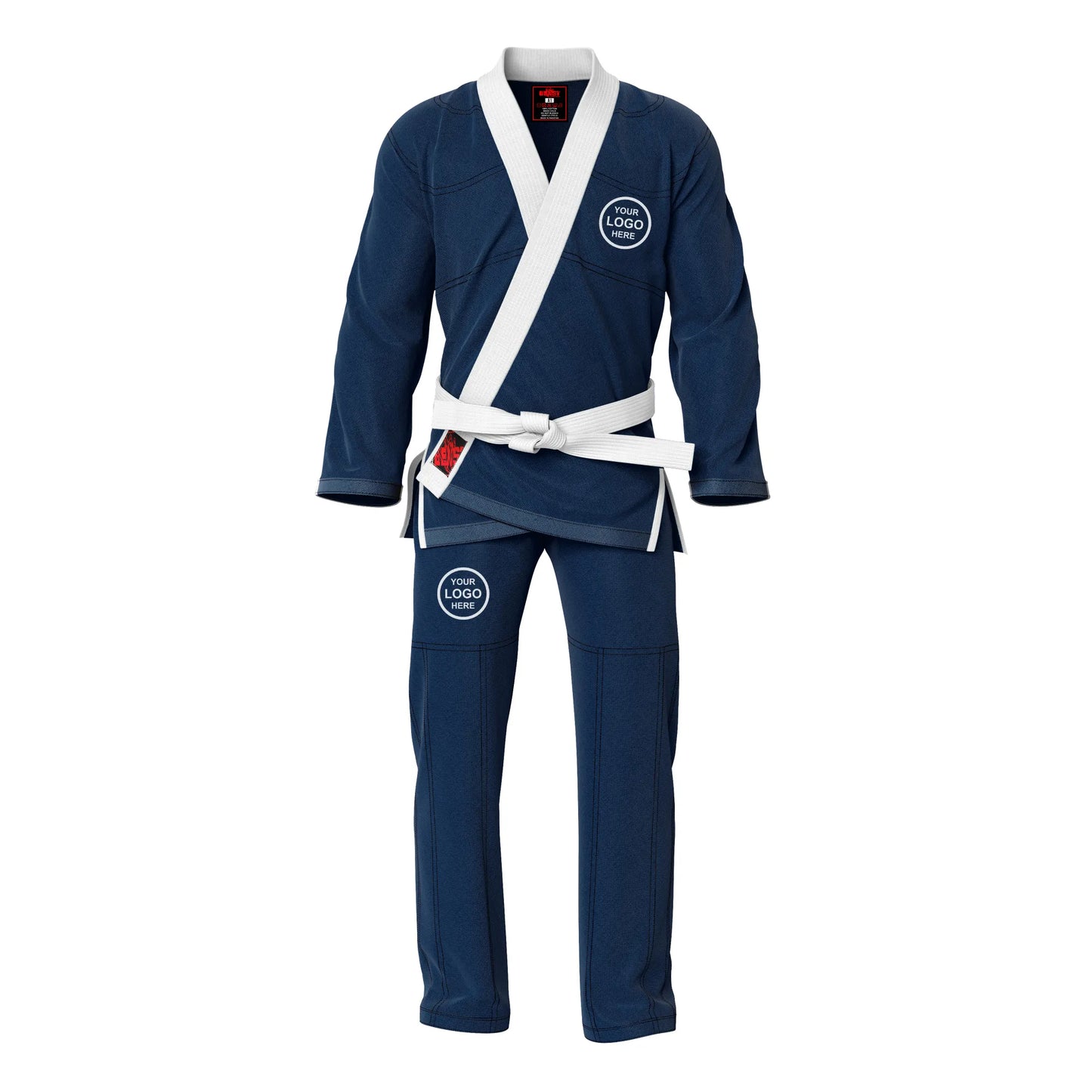 Adult unisex Brazilian Jiu Jitsu BJJ gi with a stylish contrast color design