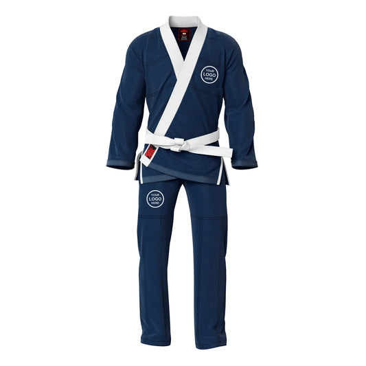 Adult unisex Brazilian Jiu Jitsu BJJ gi with a stylish contrast color design