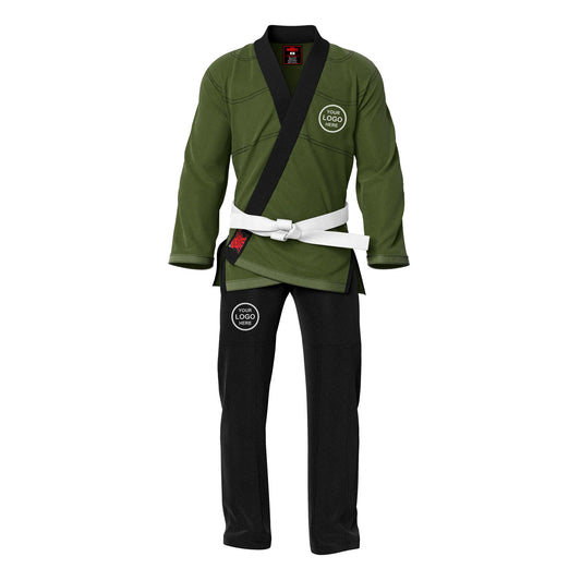 Adult unisex Brazilian Jiu Jitsu BJJ gi with a stylish contrast color design