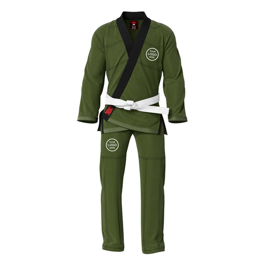 Adult unisex Brazilian Jiu Jitsu BJJ gi with a stylish contrast color design