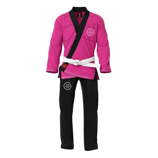 Adult unisex Brazilian Jiu Jitsu BJJ gi with a stylish contrast color design