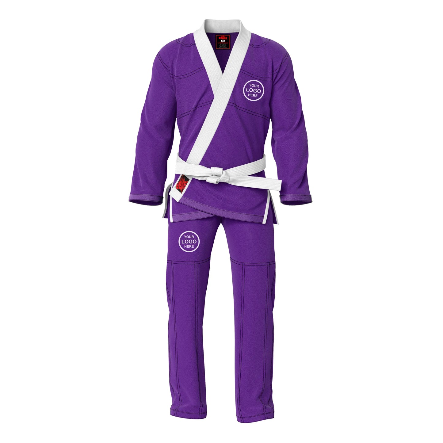 Adult unisex Brazilian Jiu Jitsu BJJ gi with a stylish contrast color design