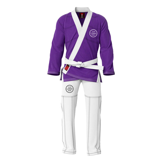 Adult unisex Brazilian Jiu Jitsu BJJ gi with a stylish contrast color design