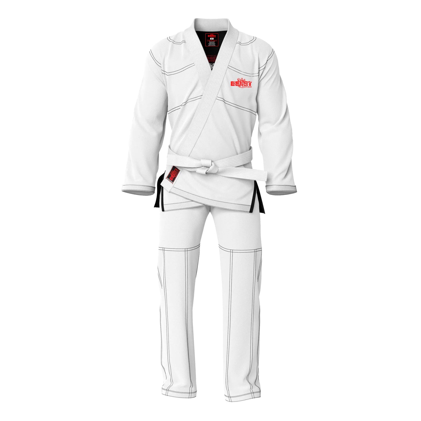 Beast Fight Gear - Professional Unisex Brazilian Jiu-Jitsu Gi with Inner Sublimation