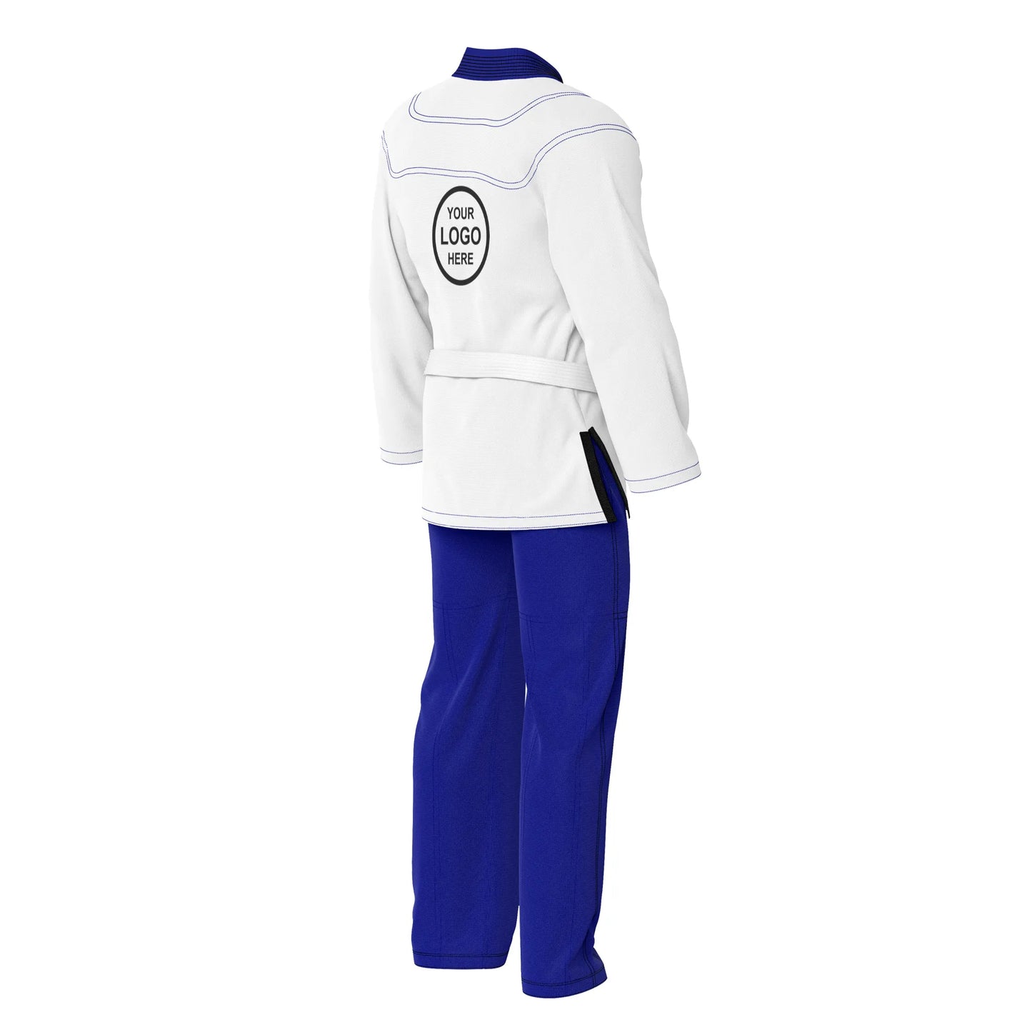 Adult unisex Brazilian Jiu Jitsu BJJ gi with a stylish contrast color design