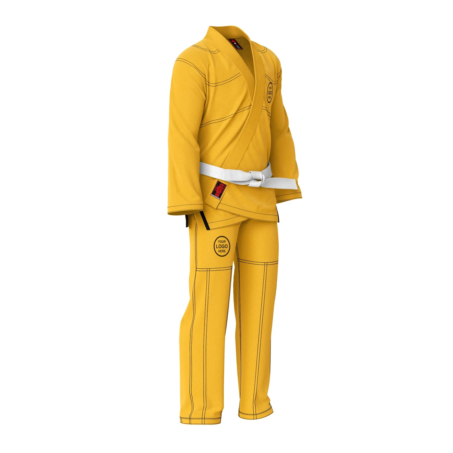 Personalized name and logo Brazilian Jiu Jitsu BJJ gi for kids and adults
